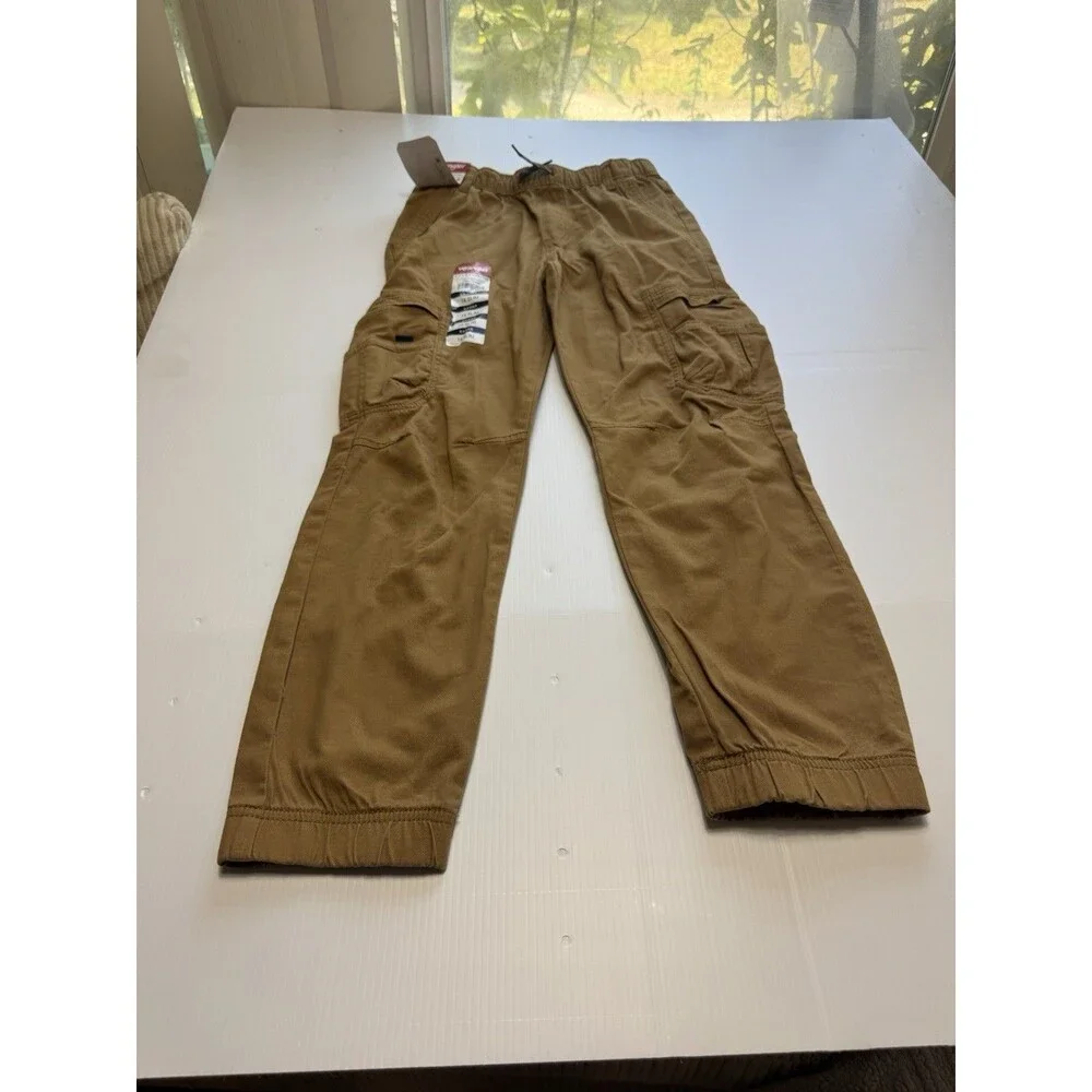 Wrangler -School -Five Star Boys Cargo Jogger Pants Tan Size 14 Slim NWT